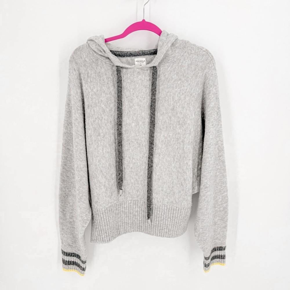 Pringle Gray Hooded Sweater with Graphic Design on the back